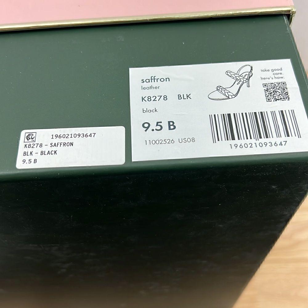 Kate Spade Saffron Sandals- Black- Size 9.5 B- NIB - Picture 8 of 8